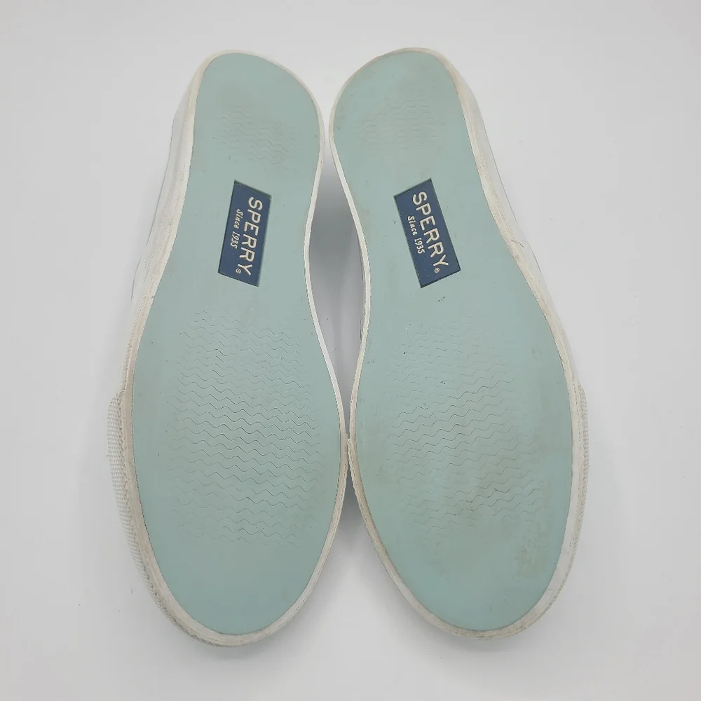 Sperry Seaside Perforated Baby Blue Sneakers